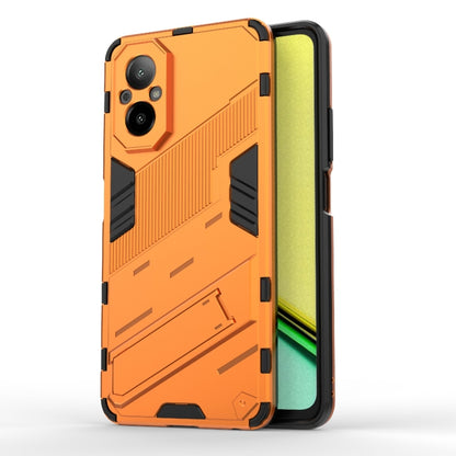 For Realme C67 4G Global Punk Armor 2 in 1 PC + TPU Phone Case with Holder(Orange) - Realme Cases by PMC Jewellery | Online Shopping South Africa | PMC Jewellery | Buy Now Pay Later Mobicred