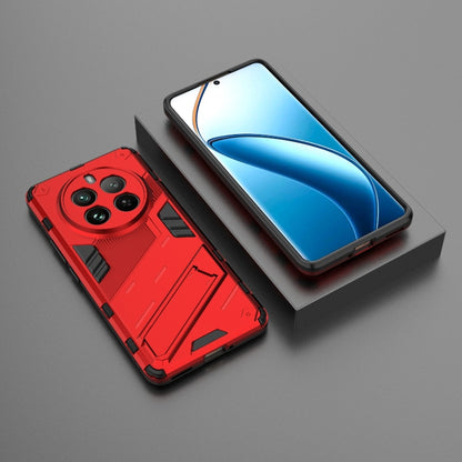 For Realme 12 Pro 5G Global Punk Armor 2 in 1 PC + TPU Phone Case with Holder(Red) - Realme Cases by PMC Jewellery | Online Shopping South Africa | PMC Jewellery | Buy Now Pay Later Mobicred