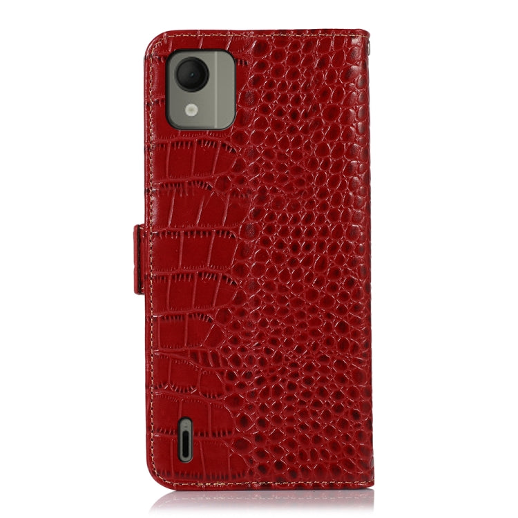 For Nokia C110 Crocodile Top Layer Cowhide Leather Phone Case(Red) - Nokia Cases by PMC TechLife | Online Shopping South Africa | PMC TechLife | Buy Now Pay Later Mobicred