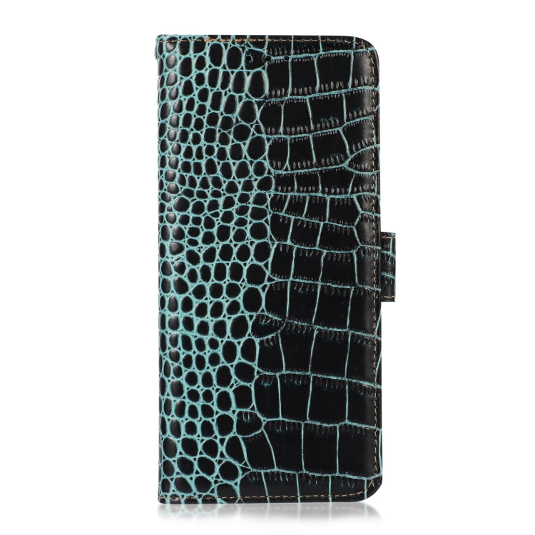 For OnePlus Nord CE4 Lite Crocodile Top Layer Cowhide Leather Phone Case(Green) - OnePlus Cases by PMC TechLife | Online Shopping South Africa | PMC TechLife | Buy Now Pay Later Mobicred