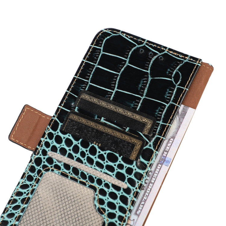For OnePlus Nord CE4 Lite Crocodile Top Layer Cowhide Leather Phone Case(Green) - OnePlus Cases by PMC TechLife | Online Shopping South Africa | PMC TechLife | Buy Now Pay Later Mobicred
