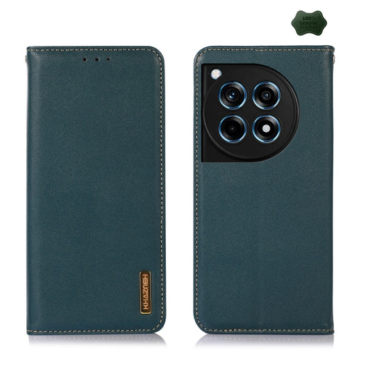 For OnePlus Ace 3 / 12R KHAZNEH Nappa Top Layer Cowhide Leather Phone Case(Green) - OnePlus Cases by PMC Jewellery | Online Shopping South Africa | PMC Jewellery | Buy Now Pay Later Mobicred