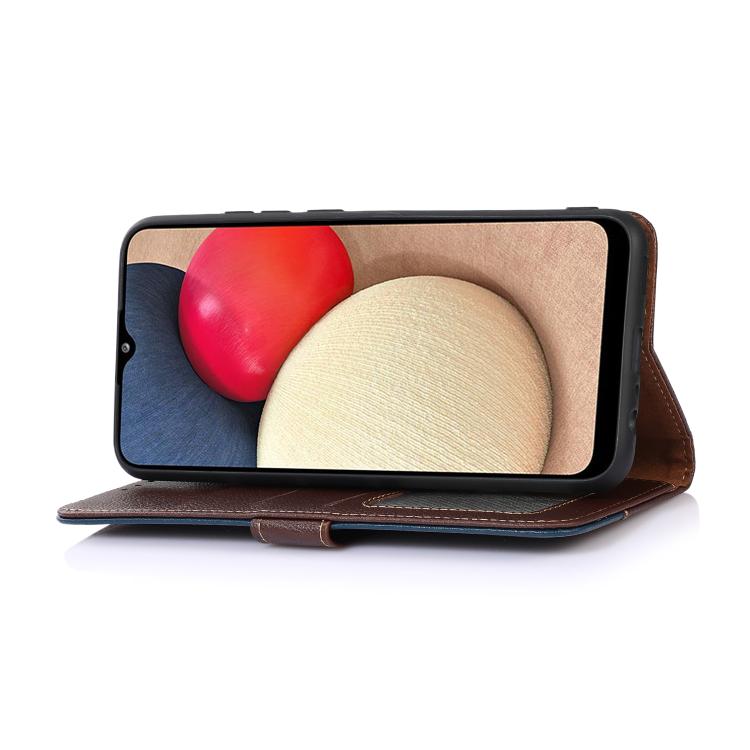 For iPhone 17 Pro KHAZNEH Litchi Texture Leather RFID Phone Case(Brown) - free shipping - PMc TechLife - Order now!