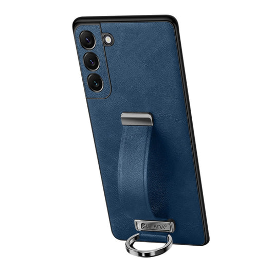 For Samsung Galaxy S24+ 5G SULADA PC Hybrid Leather Texture Skin Feel Shockproof Phone Case(Blue) - Galaxy S24+ 5G Cases by SULADA | Online Shopping South Africa | PMC Jewellery | Buy Now Pay Later Mobicred