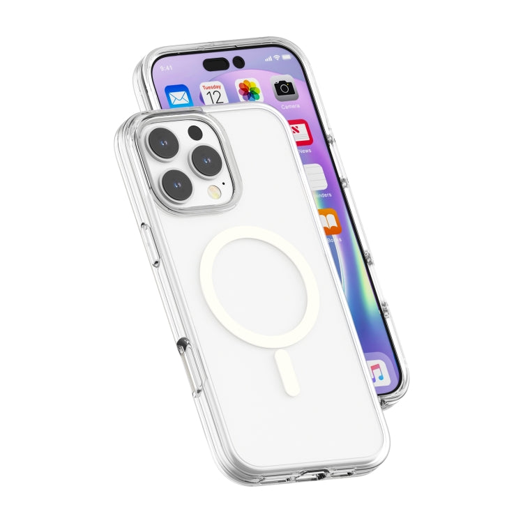 For iPhone 16 Pro Max Terminator Style Transparent MagSafe Magnetic Phone Case(Transparent) - iPhone 16 Pro Max Cases by PMC Jewellery | Online Shopping South Africa | PMC Jewellery | Buy Now Pay Later Mobicred