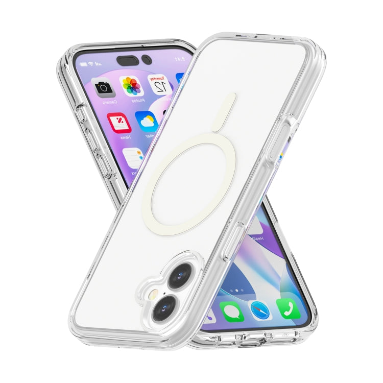 For iPhone 16 Plus Terminator Style Transparent MagSafe Magnetic Phone Case(Transparent) - iPhone 16 Plus Cases by PMC Jewellery | Online Shopping South Africa | PMC Jewellery | Buy Now Pay Later Mobicred