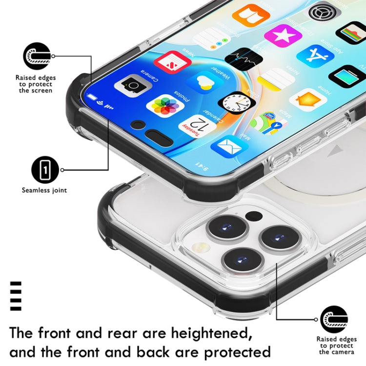 For iPhone 16 Acrylic Magsafe Magnetic Shockproof Phone Case(Transparent) - iPhone 16 Cases by PMC Jewellery | Online Shopping South Africa | PMC Jewellery | Buy Now Pay Later Mobicred