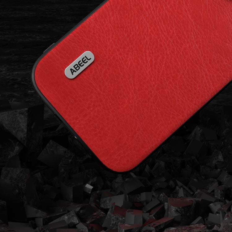 For Samsung Galaxy S23 FE 5G ABEEL Retro Litchi Texture PU Phone Case(Red) - Galaxy S23 FE 5G Cases by PMC TechLife | Online Shopping South Africa | PMC TechLife