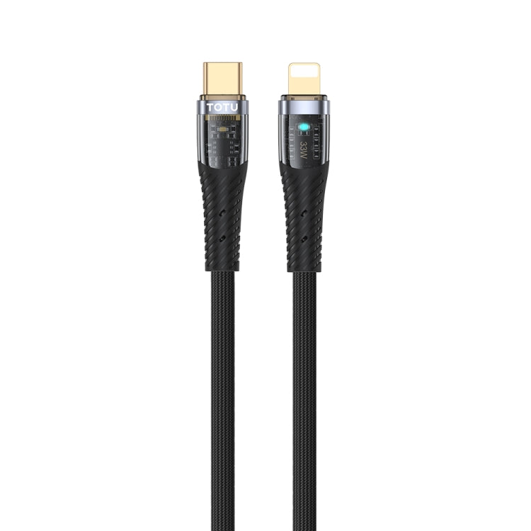 TOTU CB-8-PD 33W USB-C/Type-C to 8 Pin Transparent Braided Data Cable, Length: 1.5m - 2 in 1 Cable by TOTUDESIGN | Online Shopping South Africa | PMC Jewellery | Buy Now Pay Later Mobicred