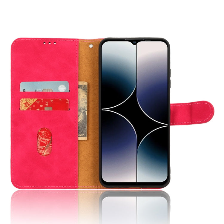 For Ulefone Note 16 Pro Skin Feel Magnetic Flip Leather Phone Case(Rose Red) - Ulefone Cases by PMC Jewellery | Online Shopping South Africa | PMC Jewellery | Buy Now Pay Later Mobicred