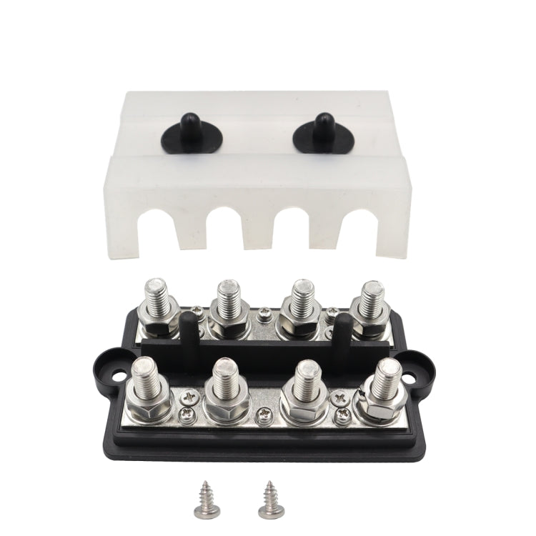 CP-3157 M10 RV Modified Yacht Double-row 4-way Busbar with Dust Cover - free shipping - PMC TechLife - Order now!
