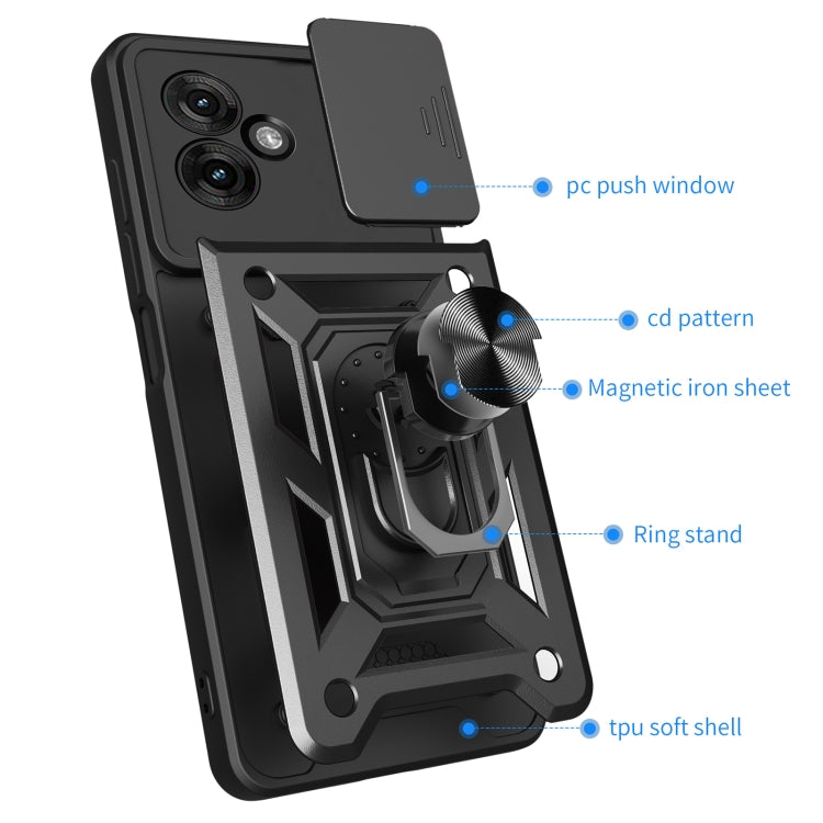 For Motorola Moto G55 Sliding Camera Cover Design TPU+PC Phone Case(Red) - free shipping - PMC TechLife - Order now!