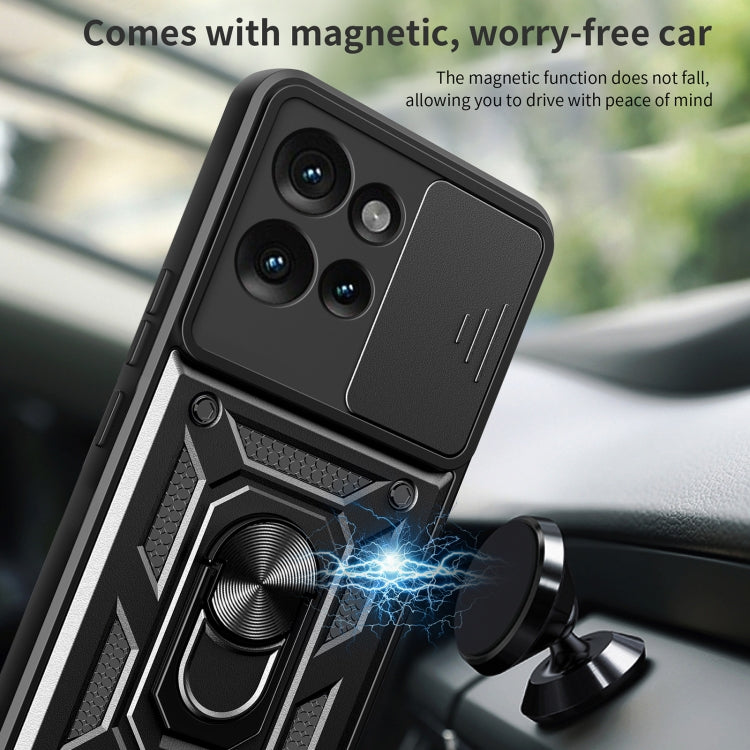 For Motorola Edge 50 5G Sliding Camera Cover Design TPU+PC Phone Case(Silver) - free shipping - PMC TechLife - Order now!