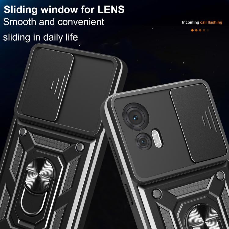 For Motorola Edge 30 Neo Sliding Camera Cover Design TPU+PC Phone Case(Gold) - free shipping - PMC TechLife - Order now!