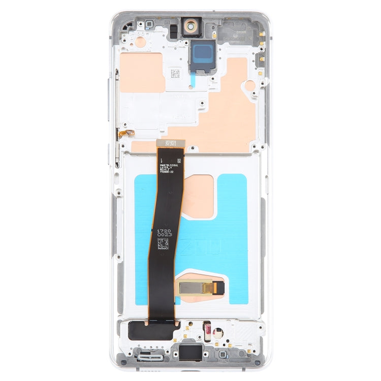 For Samsung Galaxy S20 Ultra 4G/5G SM-G988 6.67 inch OLED LCD Screen Digitizer Full Assembly with Frame (Silver) - Galaxy S Series Parts by PMC Jewellery | Online Shopping South Africa | PMC Jewellery | Buy Now Pay Later Mobicred