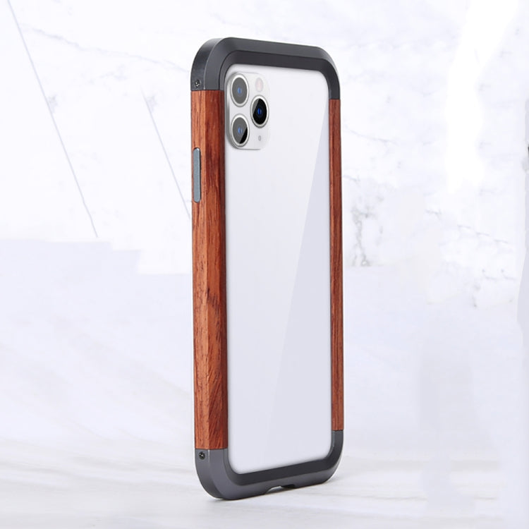 For iPhone 11 Pro R-JUST Metal + Wood Frame Protective Case - iPhone 11 Pro Cases by R-JUST | Online Shopping South Africa | PMC TechLife | Buy Now Pay Later Mobicred