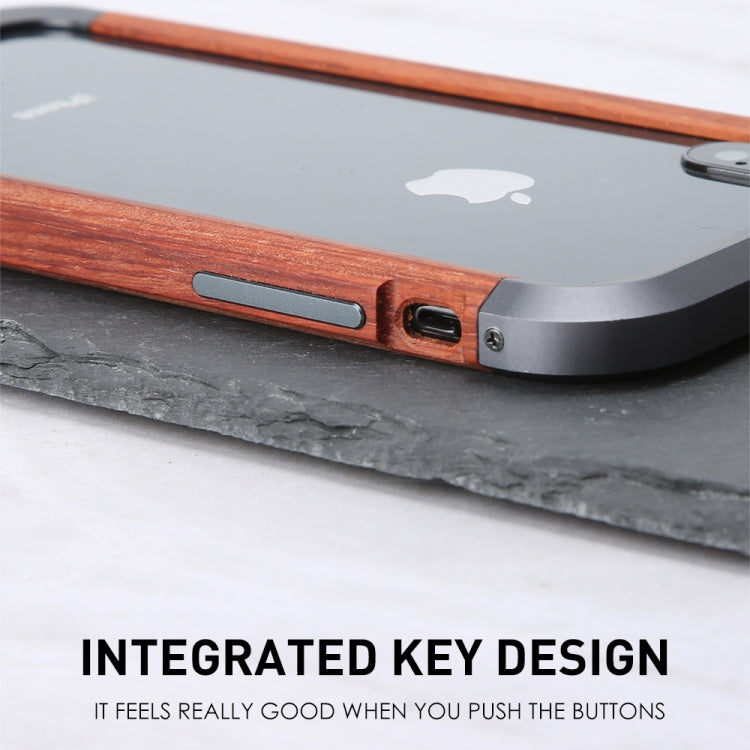 For iPhone XS Max R-JUST Metal + Wood Frame Protective Case - free shipping - PMC TechLife - Order now!