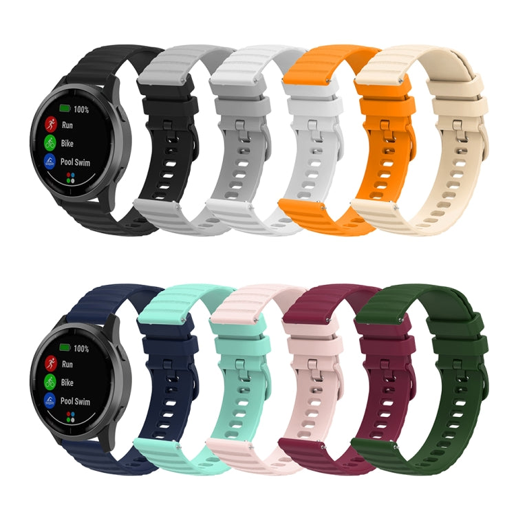 For Huawei Watch 4 / 4 Pro Wavy Dot Pattern Solid Color Silicone Watch Band(Teal) - Watch Bands by PMC TechLife | Online Shopping South Africa | PMC TechLife