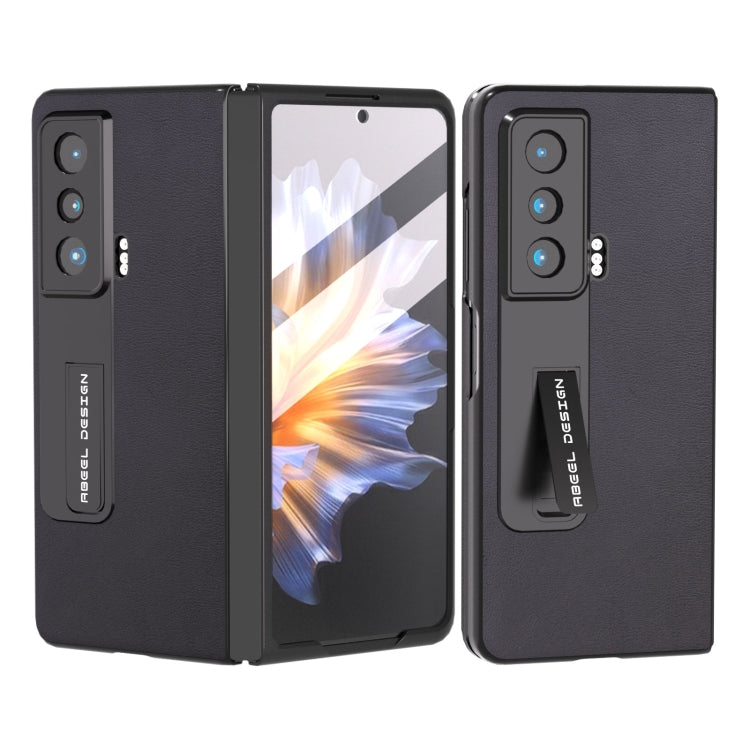 For Honor Magic Vs ABEEL Haze Texture PU Phone Case(Black) - Honor Cases by PMC TechLife | Online Shopping South Africa | PMC TechLife | Buy Now Pay Later Mobicred