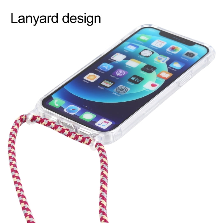 For iPhone 16 Plus Transparent Acrylic Airbag Shockproof Phone Protective Case with Lanyard(Pink) - iPhone 16 Plus Cases by PMC TechLife | Online Shopping South Africa | PMC TechLife | Buy Now Pay Later Mobicred