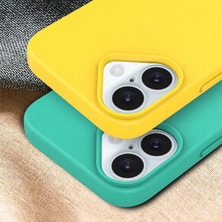 For iPhone 16 Starry Series Shockproof Straw Material + TPU Protective Case(Army Green) - free shipping - PMC TechLife - Order now!