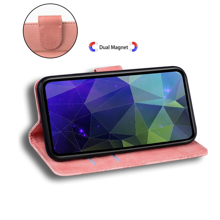 For iPhone 16 Skin Feel Pure Color Flip Leather Phone Case(Pink) - iPhone 16 Cases by PMC TechLife | Online Shopping South Africa | PMC TechLife | Buy Now Pay Later Mobicred