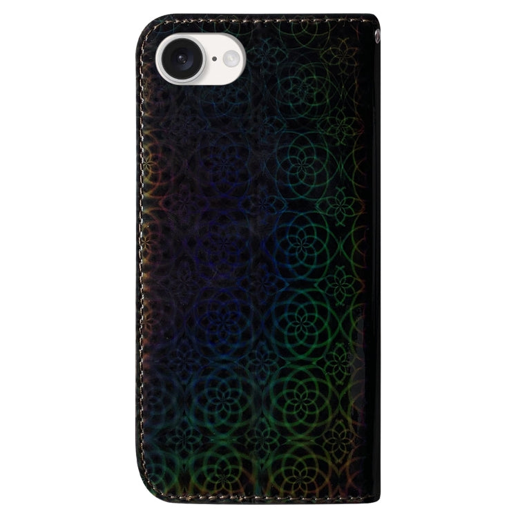 For iPhone SE 2024 Colorful Magnetic Buckle Leather Phone Case(Black) - More iPhone Cases by PMC Jewellery | Online Shopping South Africa | PMC Jewellery | Buy Now Pay Later Mobicred