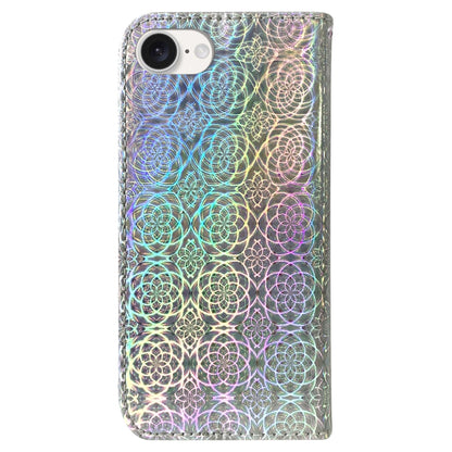 For iPhone SE 2024 Colorful Magnetic Buckle Leather Phone Case(Silver) - More iPhone Cases by PMC Jewellery | Online Shopping South Africa | PMC Jewellery | Buy Now Pay Later Mobicred