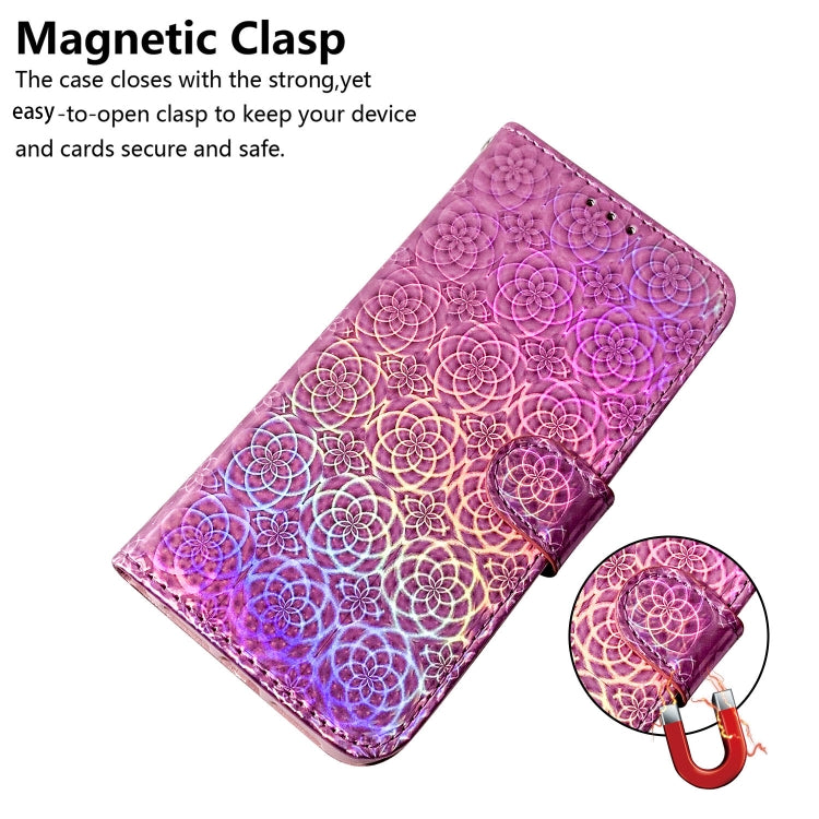 For iPhone 16 Plus Colorful Magnetic Buckle Leather Phone Case(Pink) - iPhone 16 Plus Cases by PMC Jewellery | Online Shopping South Africa | PMC Jewellery | Buy Now Pay Later Mobicred