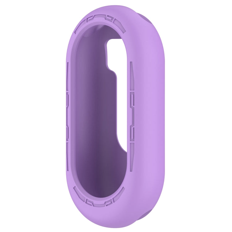 For Xiaomi Mi Band 8 Pure Color Silicone Watch Protective Case(Purple) - Watch Cases by PMC Jewellery | Online Shopping South Africa | PMC Jewellery