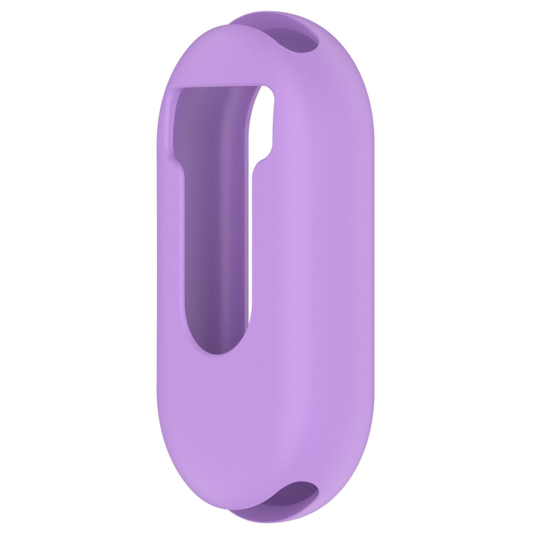 For Xiaomi Mi Band 8 Pure Color Silicone Watch Protective Case(Purple) - Watch Cases by PMC Jewellery | Online Shopping South Africa | PMC Jewellery