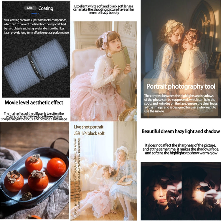 JSR Black Mist Filter Camera Lens Filter, Size:72mm(1/4 Filter) - free shipping - PMC TechLife - Order now!