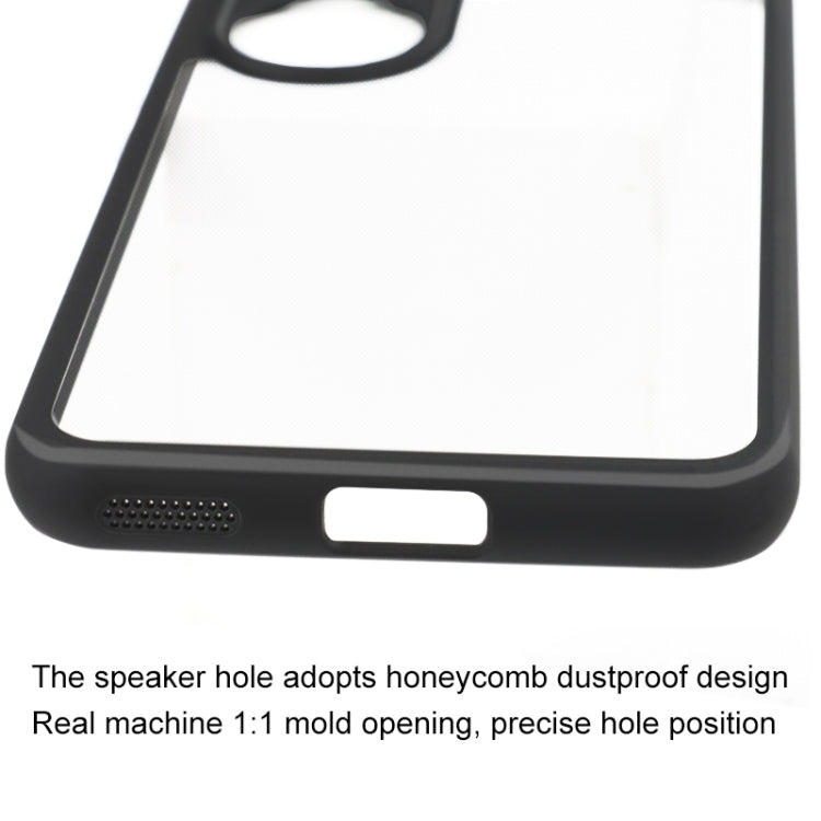 For Honor 90 Frosted TPU + Transparent PC Phone Case(Black) - Honor Cases by PMC TechLife | Online Shopping South Africa | PMC TechLife