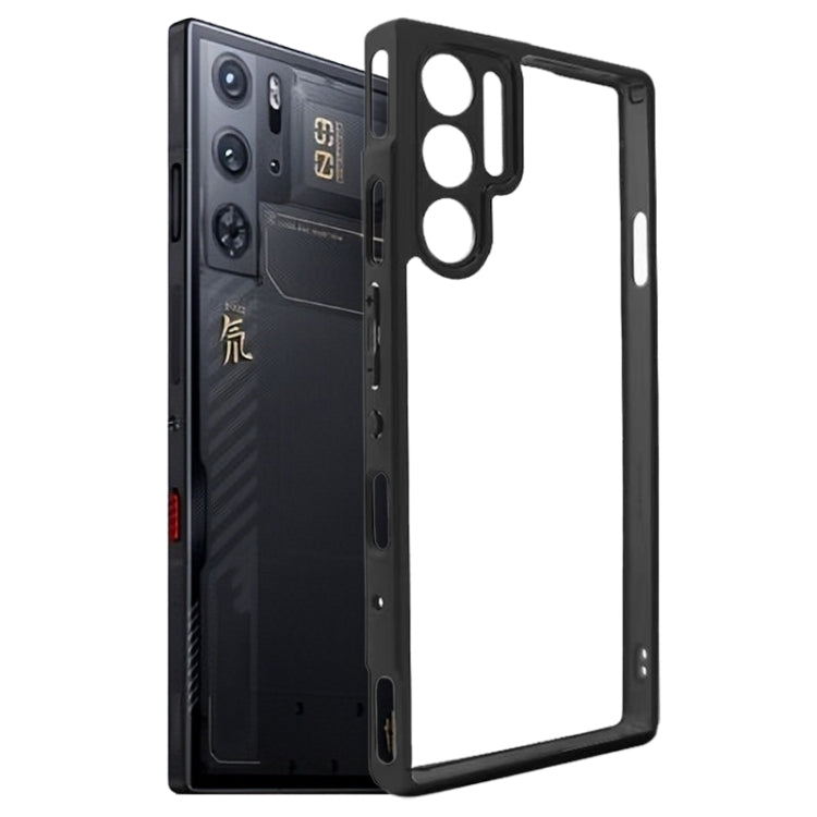 For ZTE nubia Red Magic 9 Pro / 9 Pro+ Frosted TPU + Transparent PC Phone Case(Black) - ZTE Cases by PMC TechLife | Online Shopping South Africa | PMC TechLife