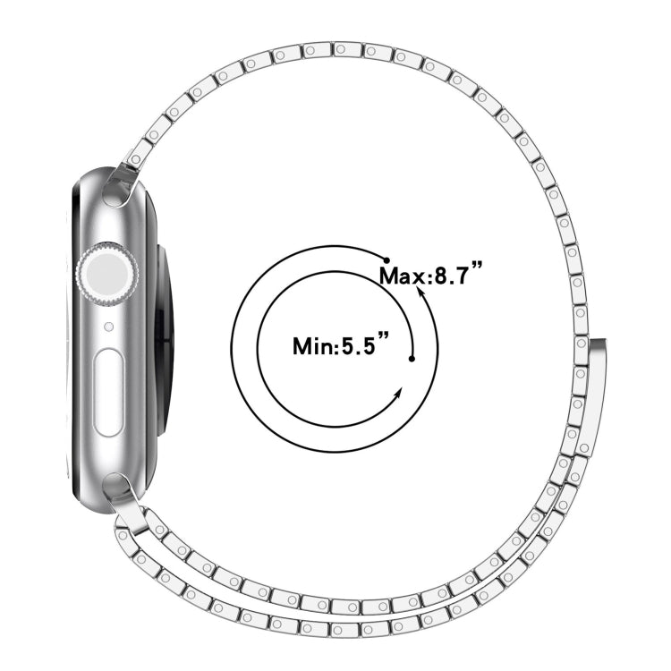 For Apple Watch Ultra 2 49mm Magnetic Buckle Stainless Steel Metal Watch Band(Silver) - Watch Bands by PMC Jewellery | Online Shopping South Africa | PMC Jewellery | Buy Now Pay Later Mobicred