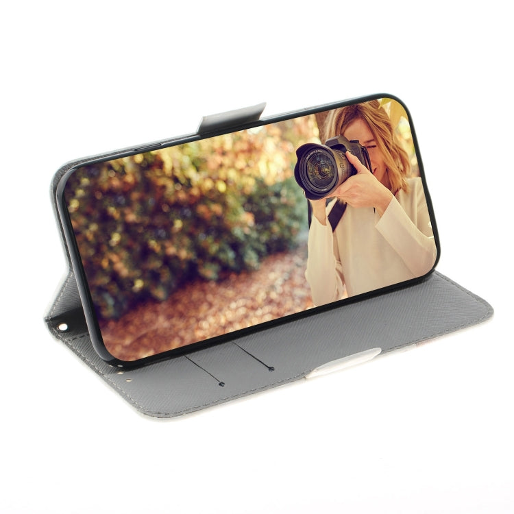 For iPhone 16 Pro Max 3D Colored Horizontal Flip Leather Phone Case(Cute Cat) - iPhone 16 Pro Max Cases by PMC TechLife | Online Shopping South Africa | PMC TechLife | Buy Now Pay Later Mobicred