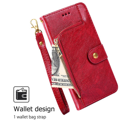 For Honor Magic6 Pro Zipper Bag Leather Phone Case(Red) - Honor Cases by PMC Jewellery | Online Shopping South Africa | PMC Jewellery | Buy Now Pay Later Mobicred