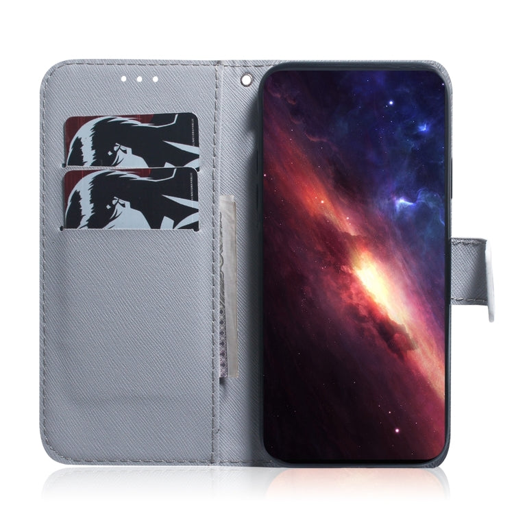 For iPhone 16 Coloured Drawing Flip Leather Phone Case(Tiger) - iPhone 16 Cases by PMC Jewellery | Online Shopping South Africa | PMC Jewellery | Buy Now Pay Later Mobicred