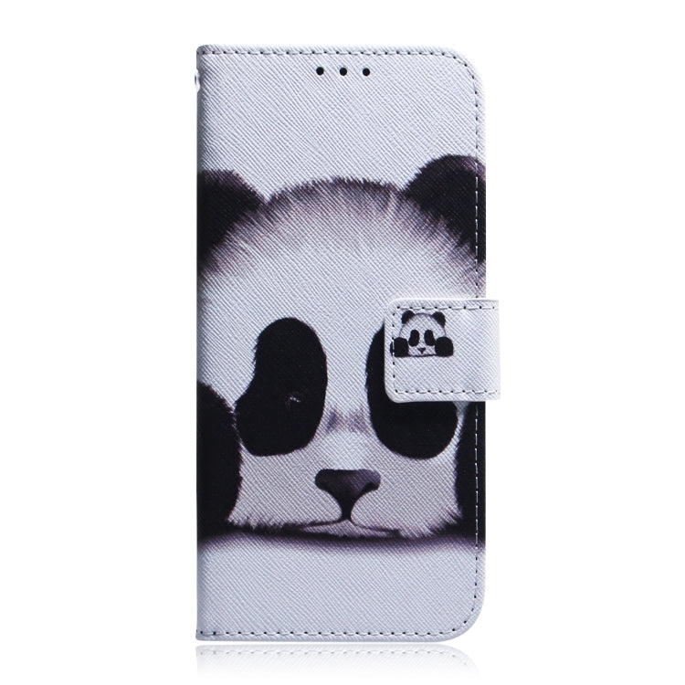 For iPhone 16 Coloured Drawing Flip Leather Phone Case(Panda) - iPhone 16 Cases by PMC TechLife | Online Shopping South Africa | PMC TechLife | Buy Now Pay Later Mobicred
