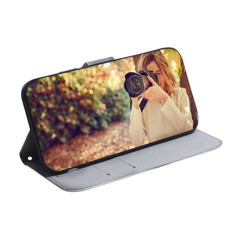 For iPhone 16 Pro Max Coloured Drawing Flip Leather Phone Case(White Wolf) - iPhone 16 Pro Max Cases by PMC TechLife | Online Shopping South Africa | PMC TechLife | Buy Now Pay Later Mobicred