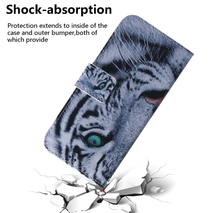 For iPhone 16 Pro Max Coloured Drawing Flip Leather Phone Case(Tiger) - iPhone 16 Pro Max Cases by PMC Jewellery | Online Shopping South Africa | PMC Jewellery | Buy Now Pay Later Mobicred