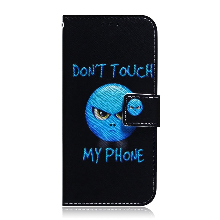 For iPhone 16 Pro Max Coloured Drawing Flip Leather Phone Case(Anger) - iPhone 16 Pro Max Cases by PMC TechLife | Online Shopping South Africa | PMC TechLife | Buy Now Pay Later Mobicred