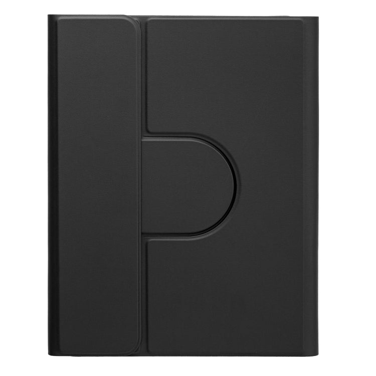 For iPad Air 2022 / iPad Pro 11 2021 Square Button 360 Degree Rotatable Bluetooth Keyboard Leather Case with Touchpad(Black) - free shipping - PMC TechLife - Order now!