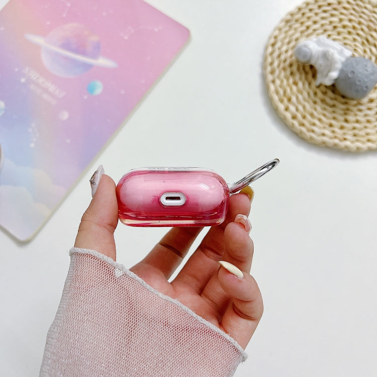 For AirPods Pro Transparent Glitter Bluetooth Earphone Protective Case(Dark Blue) - For AirPods Pro by PMC Jewellery | Online Shopping South Africa | PMC Jewellery | Buy Now Pay Later Mobicred
