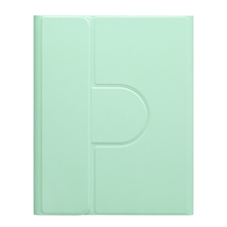 For iPad Air 2022 / iPad Pro 11 2021 Square Button 360 Degree Rotatable Bluetooth Keyboard Leather Case(Mint Green) - Universal by PMC TechLife | Online Shopping South Africa | PMC TechLife