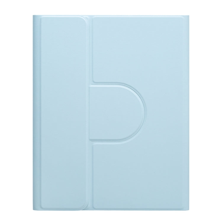For iPad 10th Gen 10.9 2022 Round Button 360 Degree Rotatable Bluetooth Keyboard Leather Case(Sky Blue) - Universal by PMC TechLife | Online Shopping South Africa | PMC TechLife
