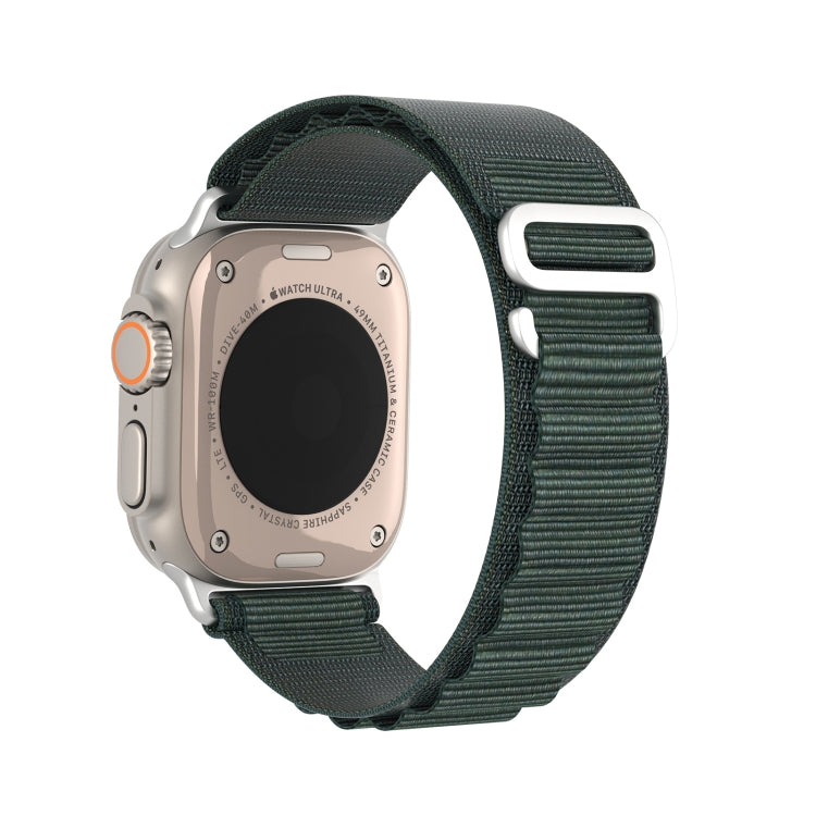 For Apple Watch Series 8 41mm DUX DUCIS GS Series Nylon Loop Watch Band(Green) - Watch Bands by DUX DUCIS | Online Shopping South Africa | PMC Jewellery | Buy Now Pay Later Mobicred