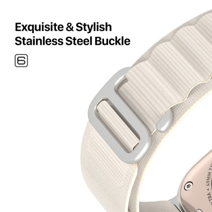 For Apple Watch SE 44mm DUX DUCIS GS Series Nylon Loop Watch Band(Starlight) - Watch Bands by DUX DUCIS | Online Shopping South Africa | PMC Jewellery | Buy Now Pay Later Mobicred