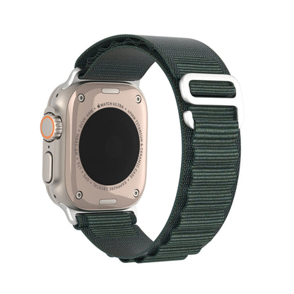 For Apple Watch Series 4 44mm DUX DUCIS GS Series Nylon Loop Watch Band(Green) - Watch Bands by DUX DUCIS | Online Shopping South Africa | PMC Jewellery | Buy Now Pay Later Mobicred