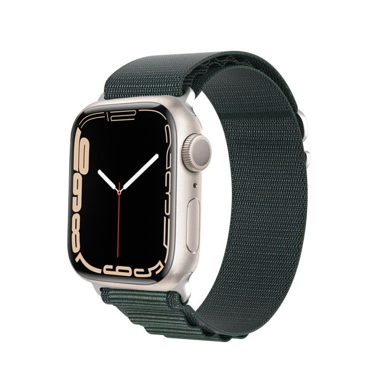 For Apple Watch Series 2 38mm DUX DUCIS GS Series Nylon Loop Watch Band(Green) - Watch Bands by DUX DUCIS | Online Shopping South Africa | PMC Jewellery | Buy Now Pay Later Mobicred